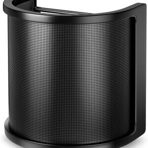 Pop Filter, [Upgraded Three Layers] Metal Mesh & Foam & Etamine Layer Microphone